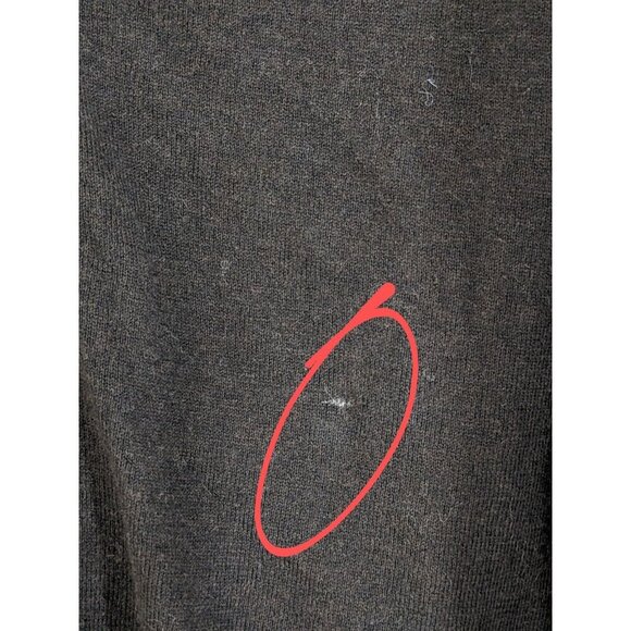 Nicole Farhi Wool Blend Cardigan Sweater Mens Size M Button Front Solid Black - Picture 4 of 4